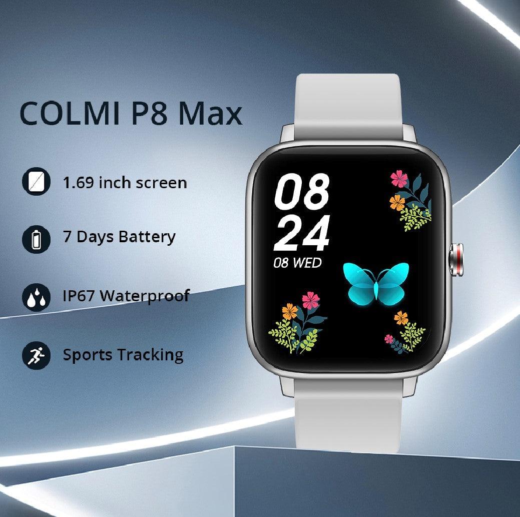 COLMI P8 MAX With BT Call Silver Smart Watch South Africa