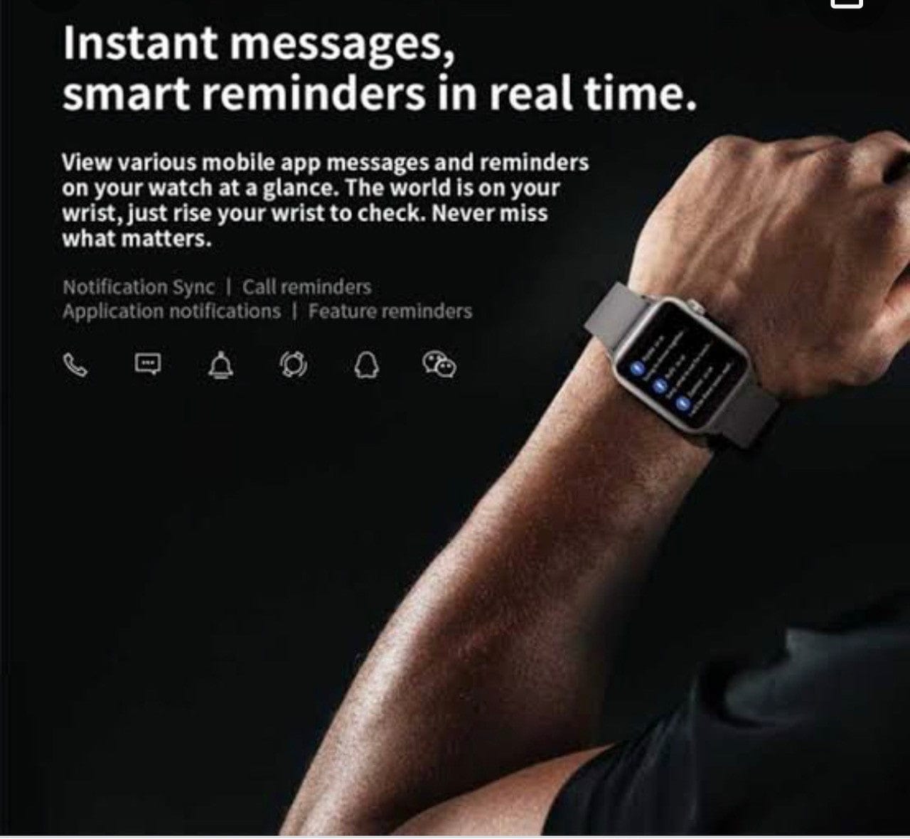 W26  Professional Black-Smart Watch South Africa 