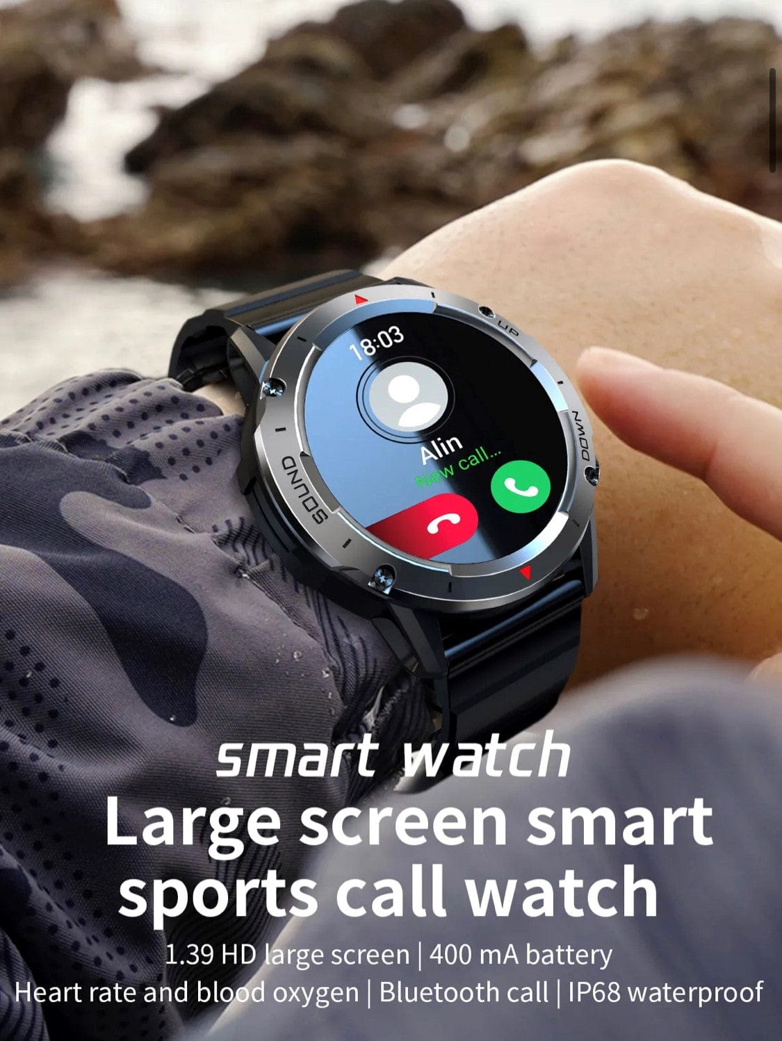 Smart Watch South Africa Smart Watch Black SENBONO NX9 Black