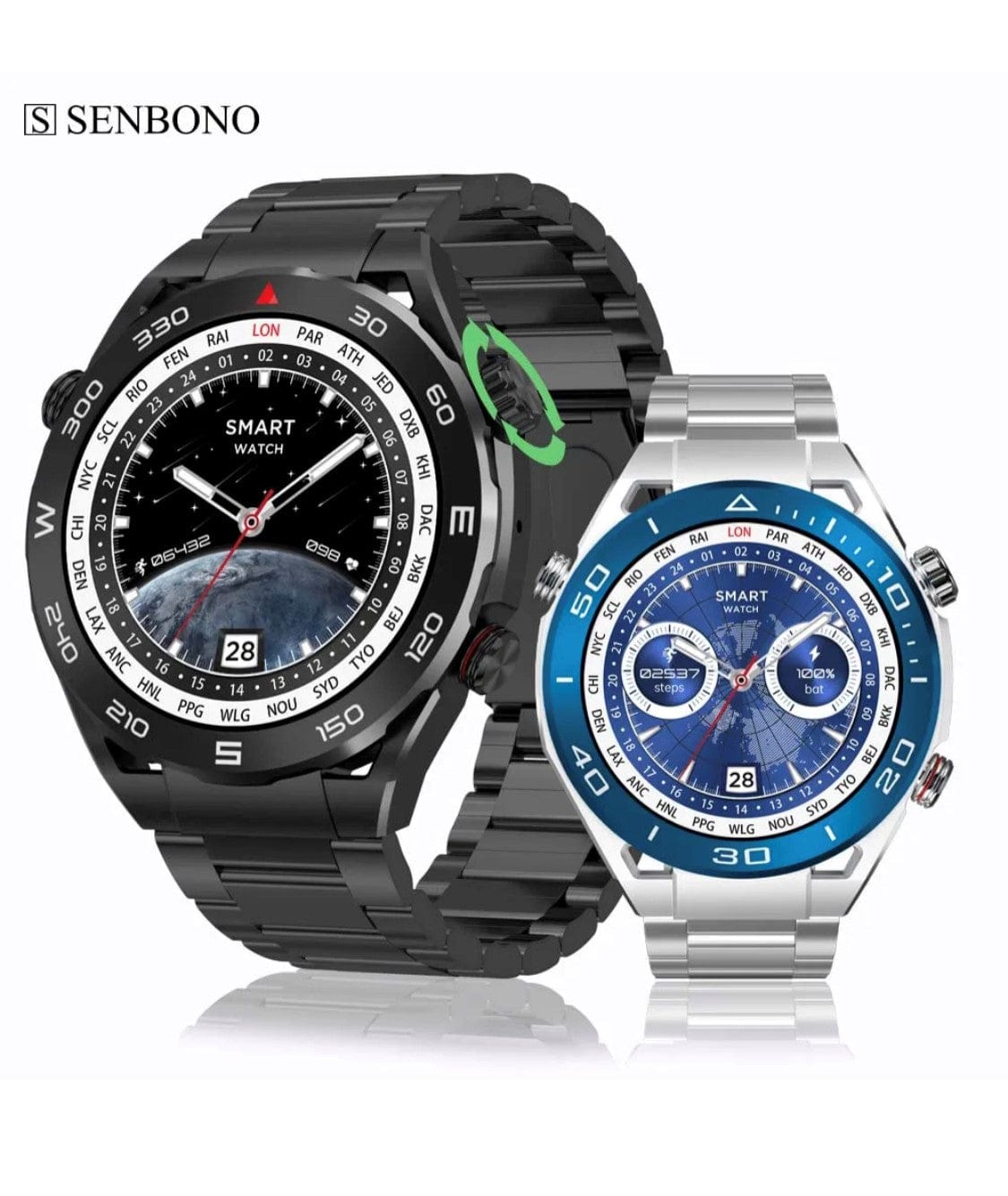 Smart Watch South Africa Smart Watch Black SENBONO SK4 Black