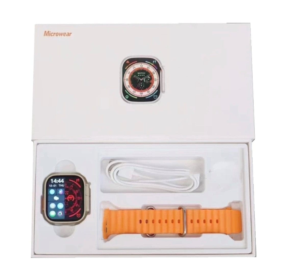 Smart Watch South Africa Smart Watch Orange W68 Ultra Microwear Orange Bubble Strap