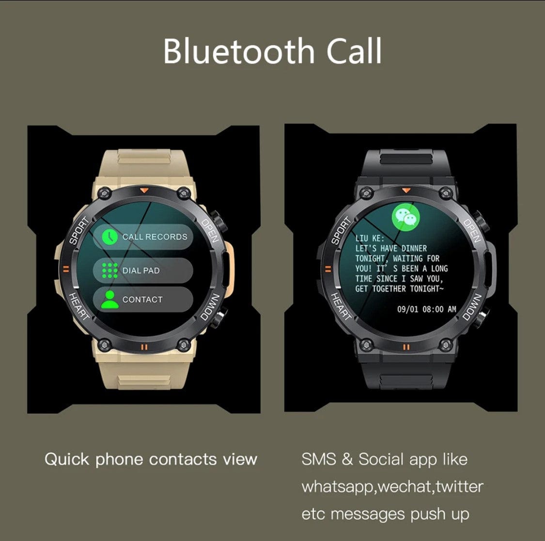 Smart Watch South Africa Smart Watch Yellow SENBONO K56 Yellow