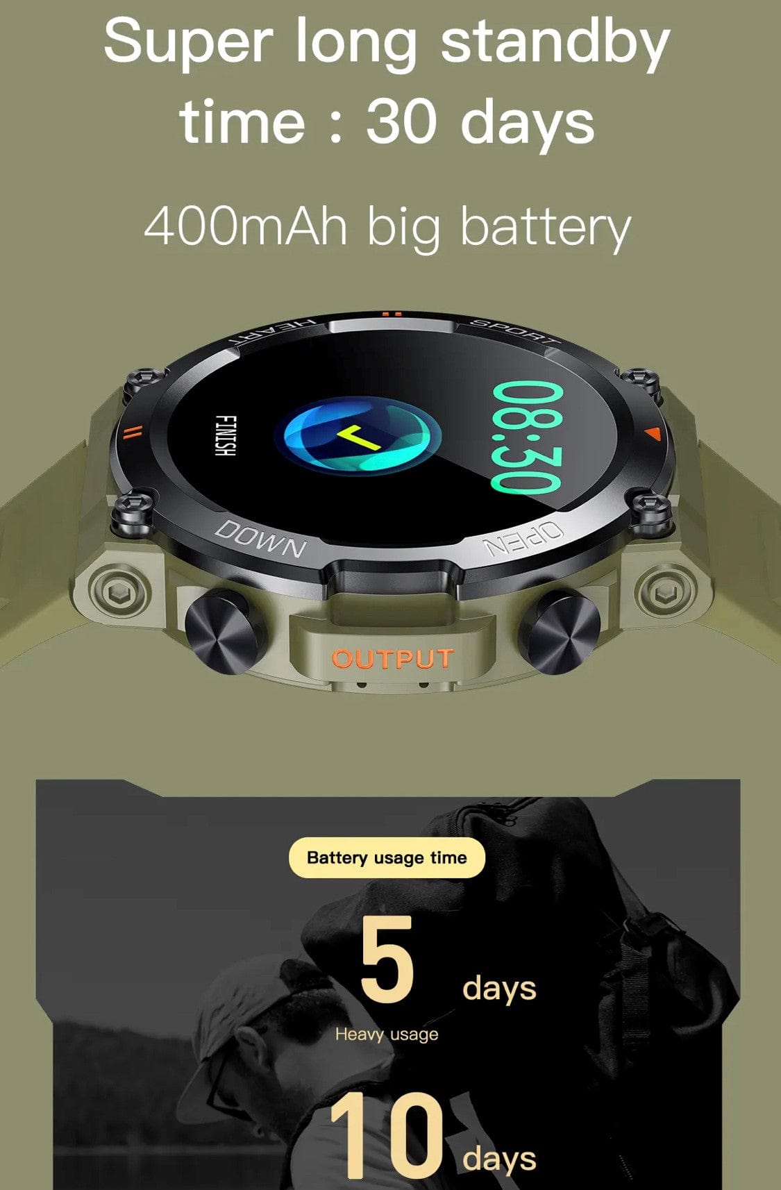 Smart Watch South Africa Smart Watch Yellow SENBONO K56 Yellow