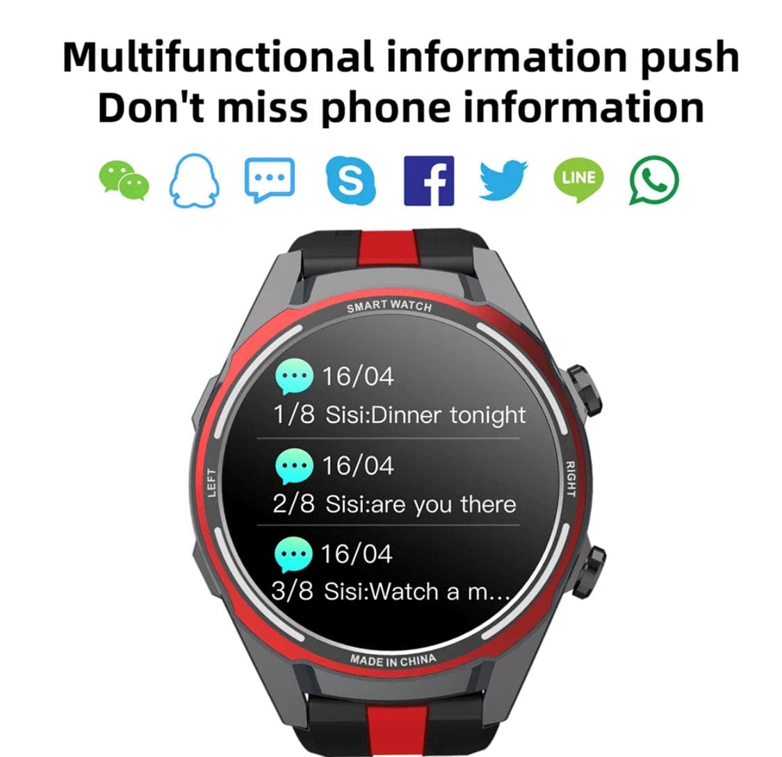 Smart Watch South Africa Watches Black SENBONO Max 16 Red