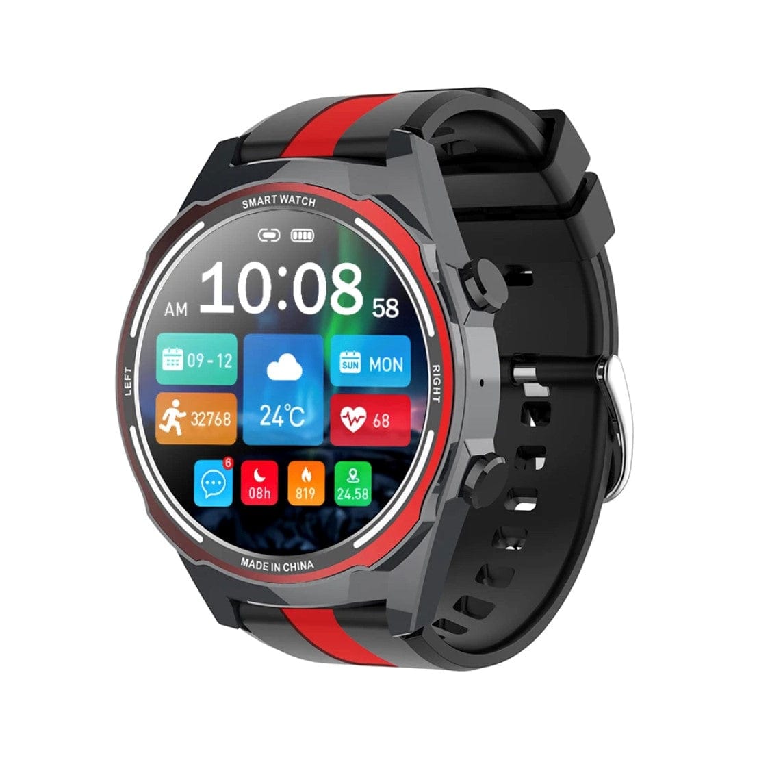 Smart Watch South Africa Watches Black SENBONO Max 16 Red