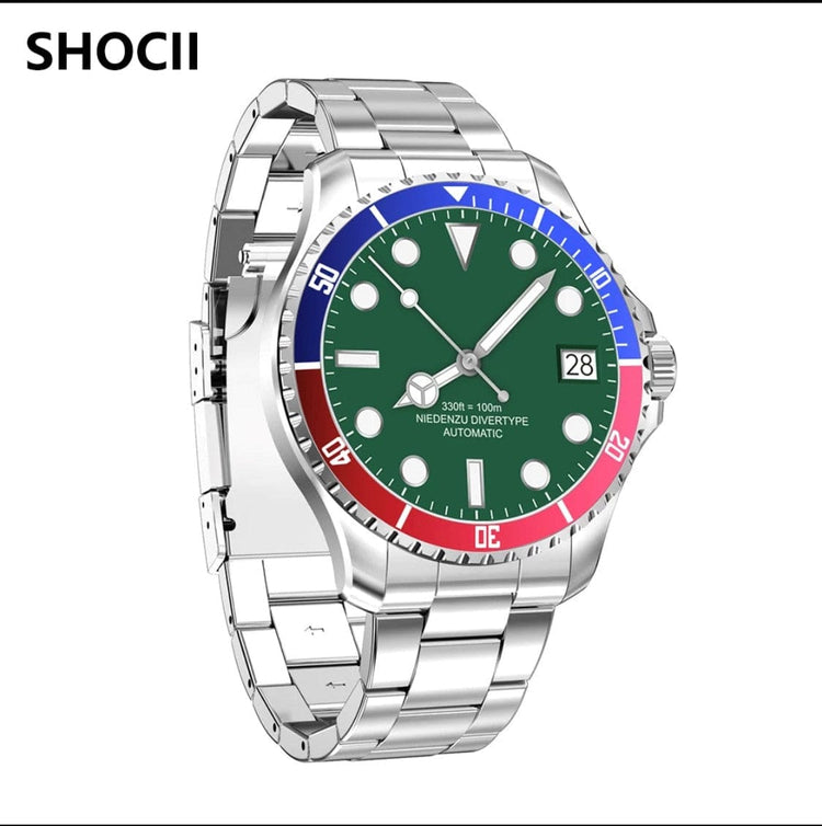 Smart Watch South Africa Watches Black SHOC II Business Smart Watch Black Extra Stainless steel silver straps availible.