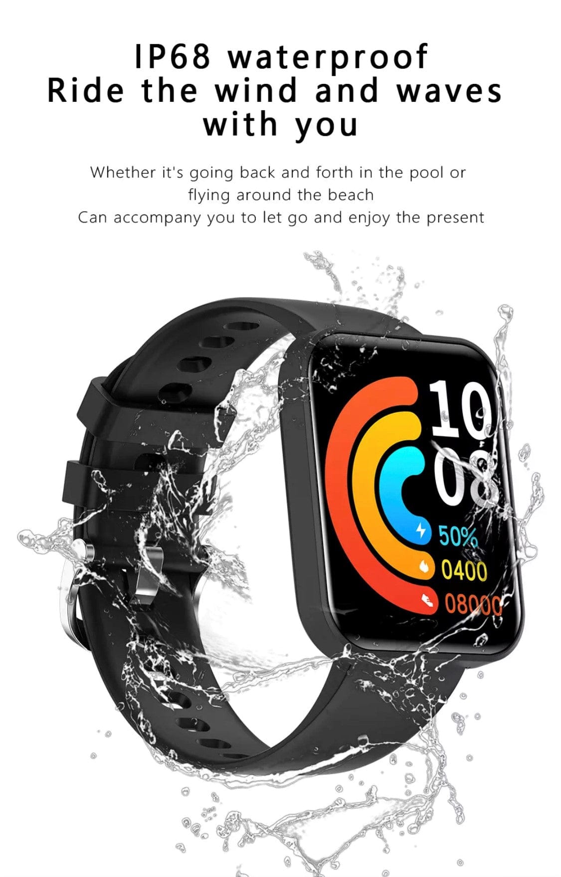Smart Watch South Africa Watches Black SMARTOBY 1,69 Inch HD Black Extra Straps Availivle