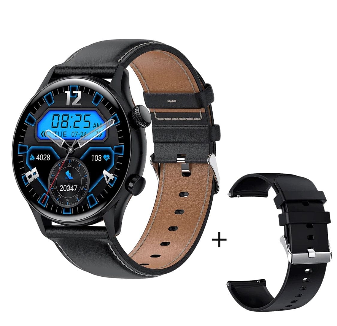 Smart Watch South Africa Watches Black Smartoby Amoled SK8 Pro Smart Watch Black --Extra leather Strap included