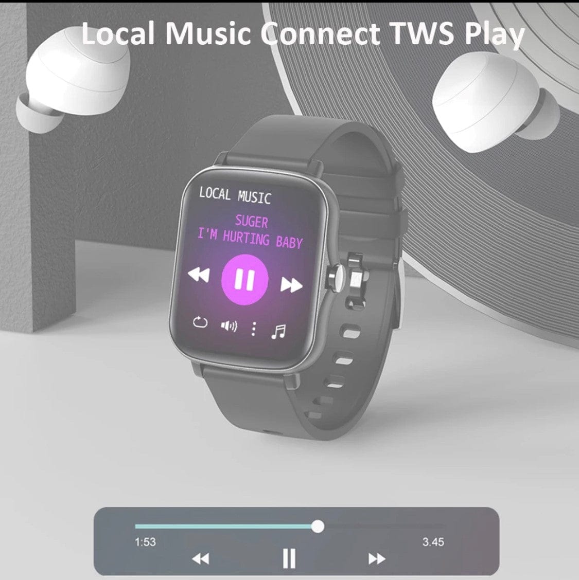 Smart Watch South Africa Watches Black SMARTOBY P8 MAX Black With BT Call