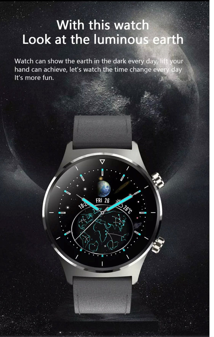 SMARTOBY Pro D1 Men Smartwatch Black Silicone & Silver Steel straps - Smart Watch SA