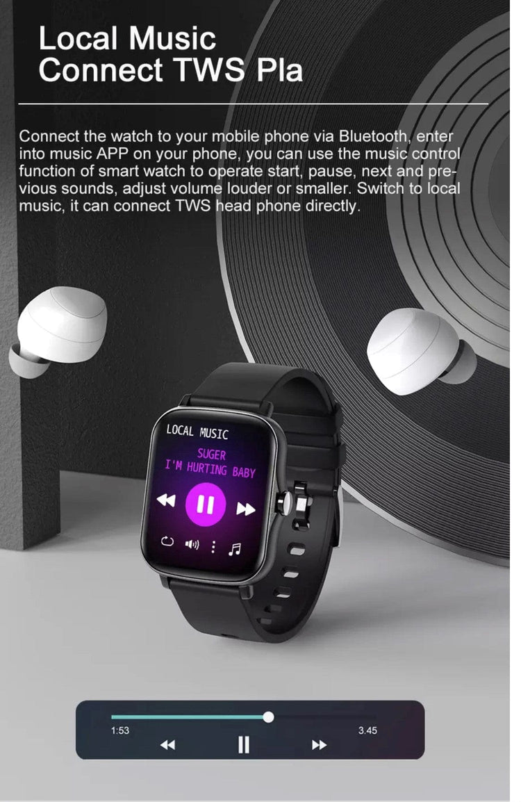 Smartoby P8 MAX Light Gray With BT Call - Smart Watch SA