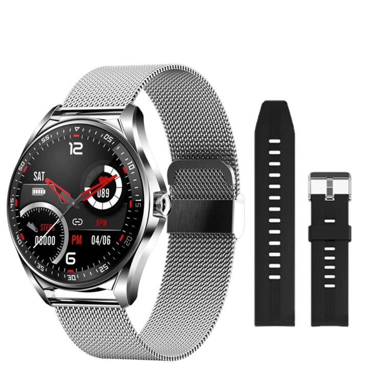 Smart Watch South Africa Watches Silver & Black Silicone SMARTOBY High End Business Silver And Black Silicone