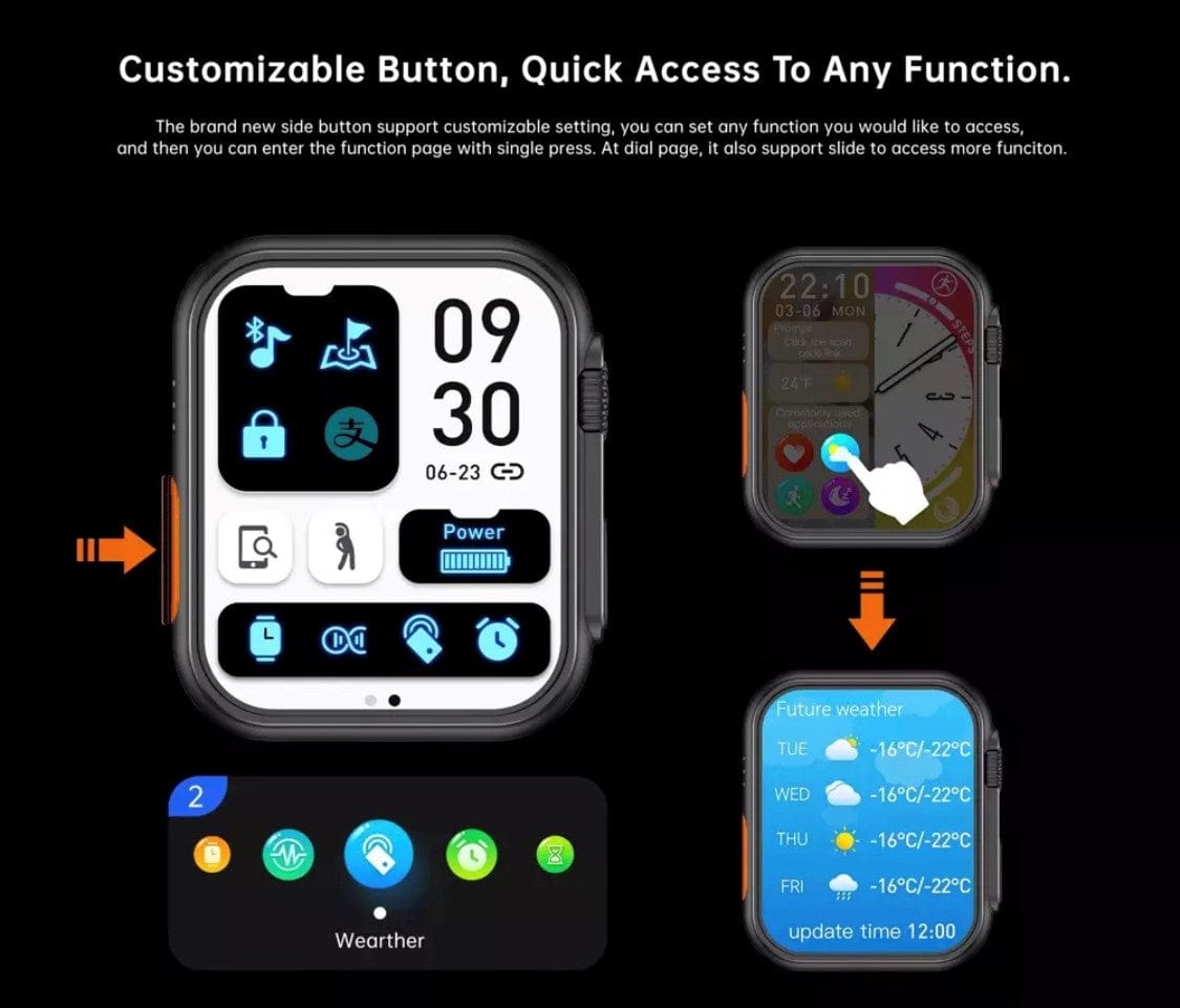 Smart Watch South Africa Watches Silver WS 8  Pro Ultra Silver + free Bubble Strap