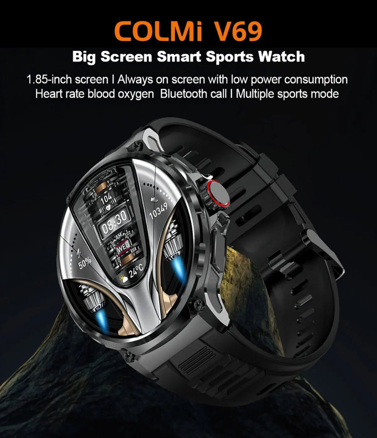 Colmi V69 Black Smart Watch- Smart Watch South Africa