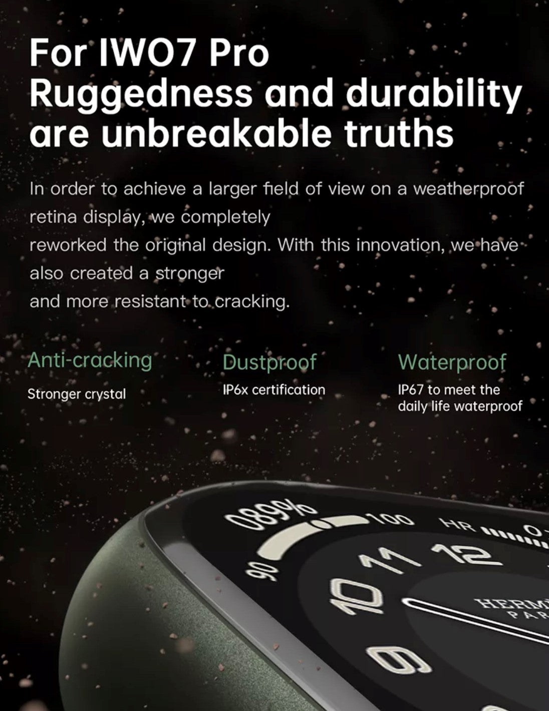 IWO7 Pro Black Smart Watch South Africa 