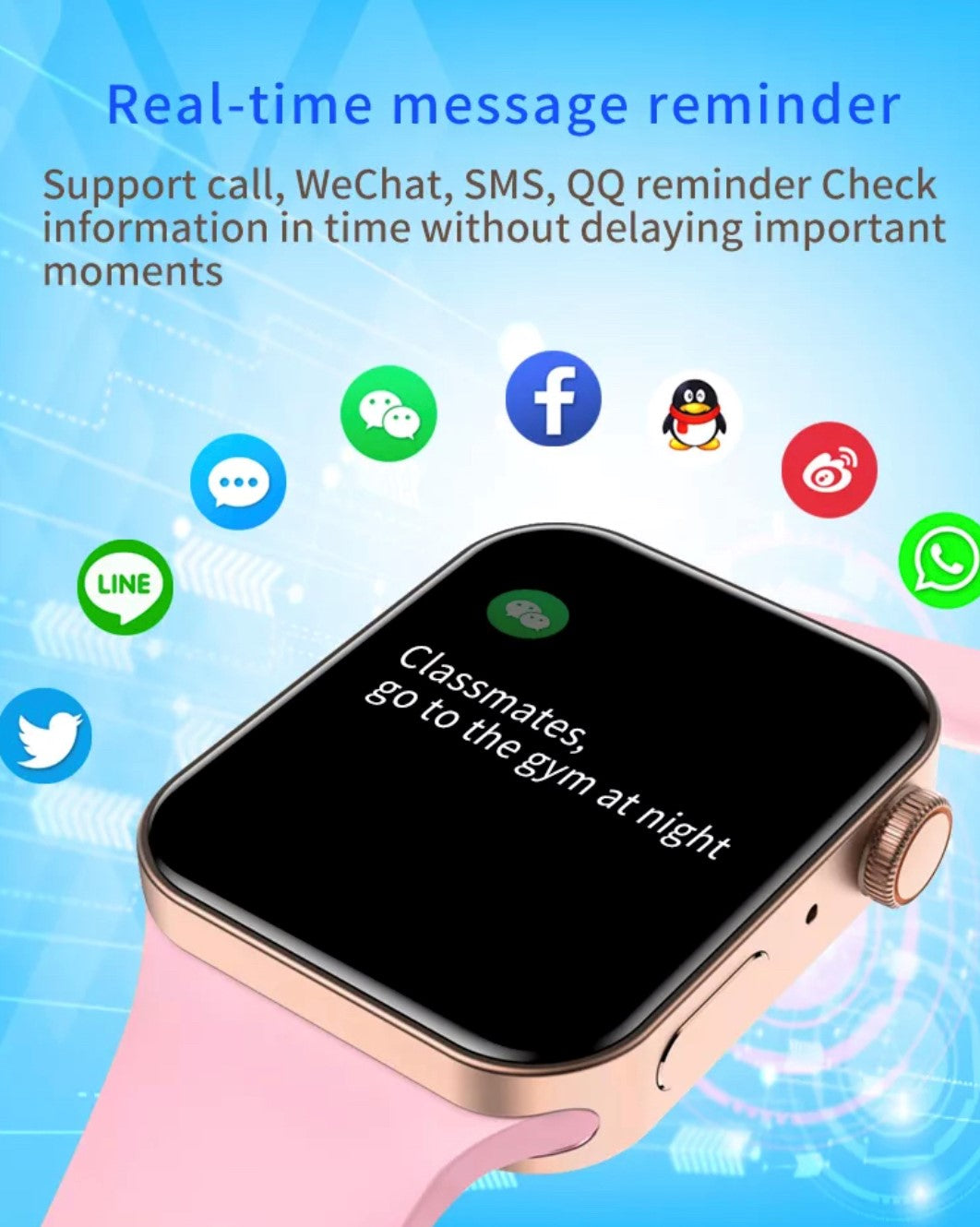 Best Smartwatch for Women | Iwo7 Pro Blue | Smart Watch South Africa