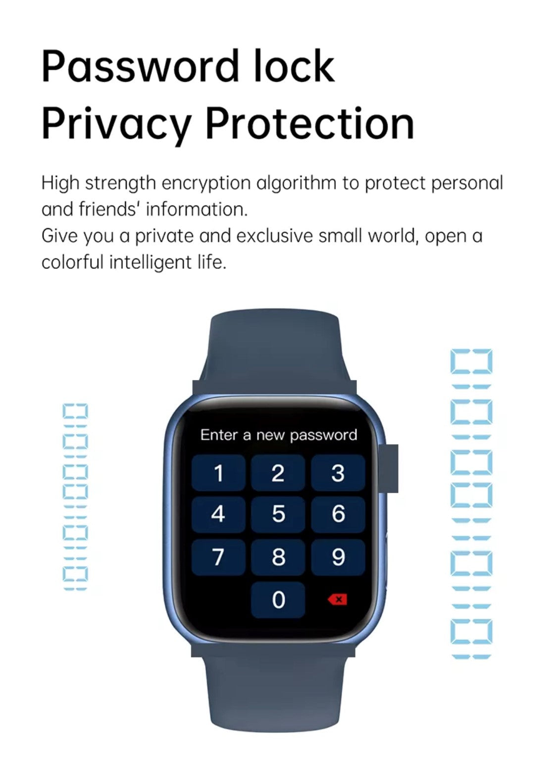 IWO7 Pro Blue Smart Watch South Africa