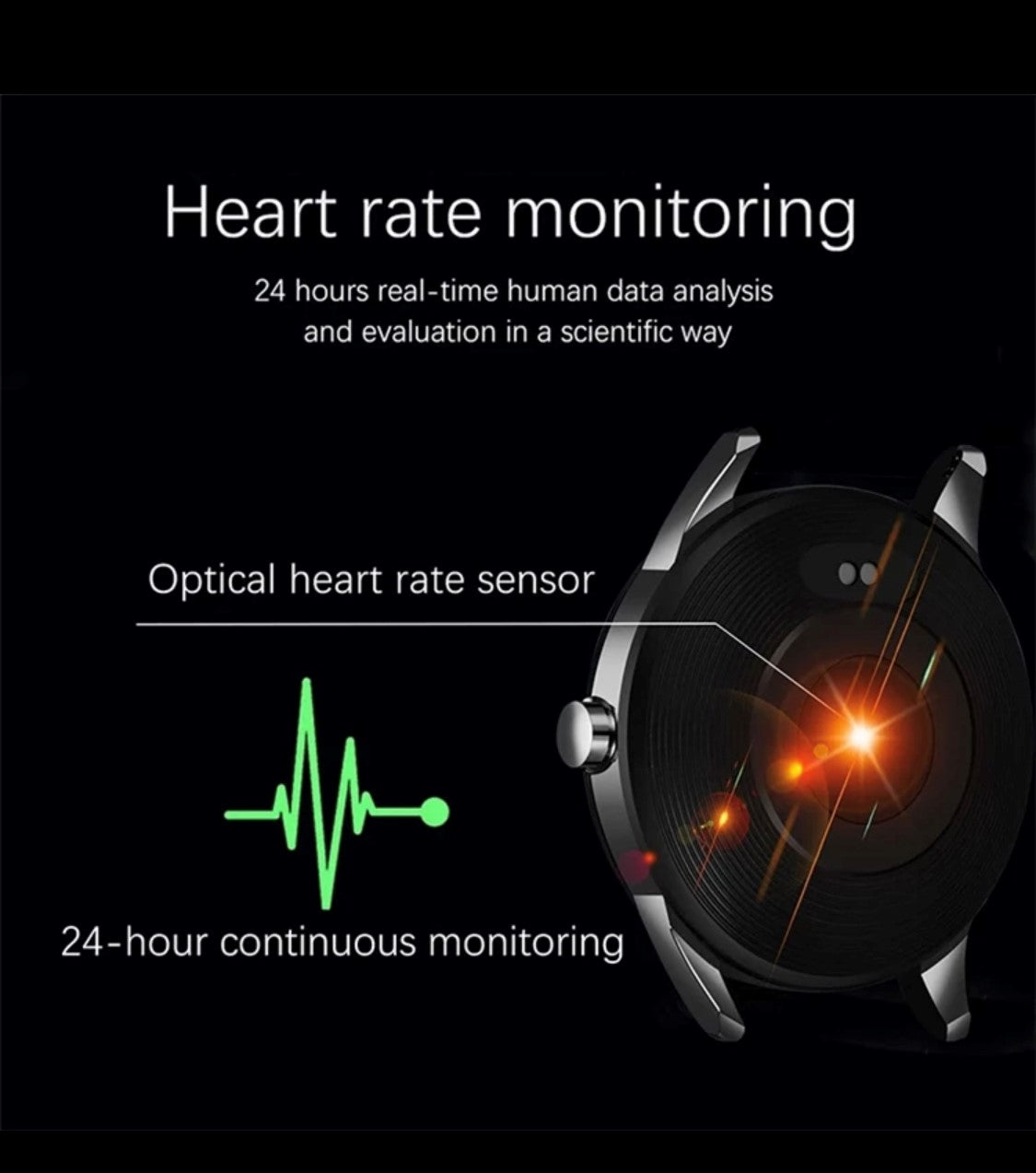 Lige smart watch 2024 with heart rate monitor