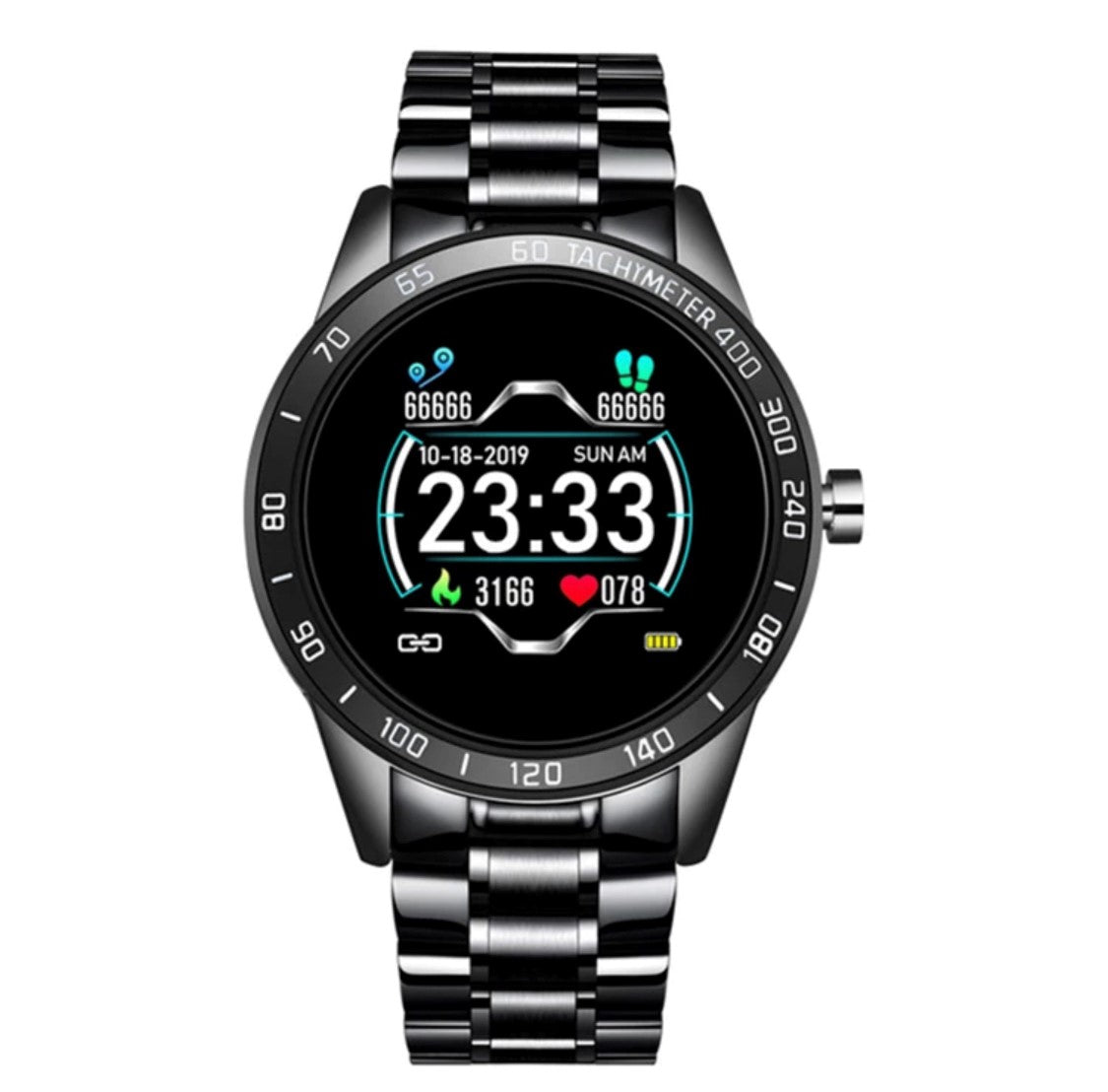 LIGE Smart Watch 122A Silver and Gold-Smart Watch South Africa 