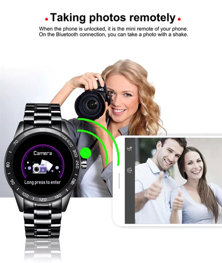 LIGE Smart Watch 122A Silver and Gold-Smart Watch South Africa 