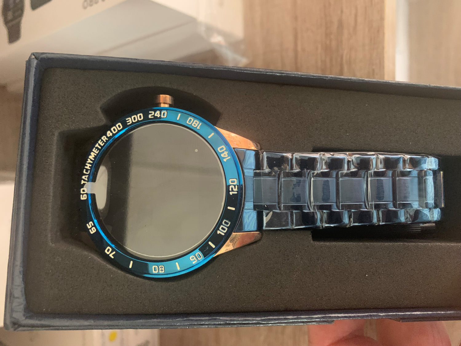 LIGE Smart Watch 122C Blue and Gold-Smart Watch South Africa 