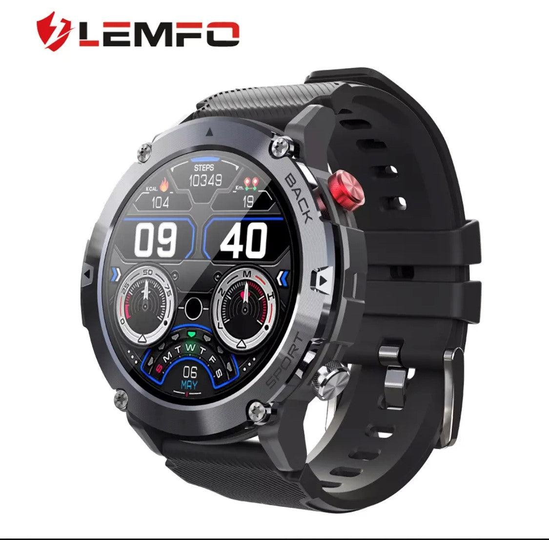 LEMFO LF26 MAX Black Smart Watch South Africa