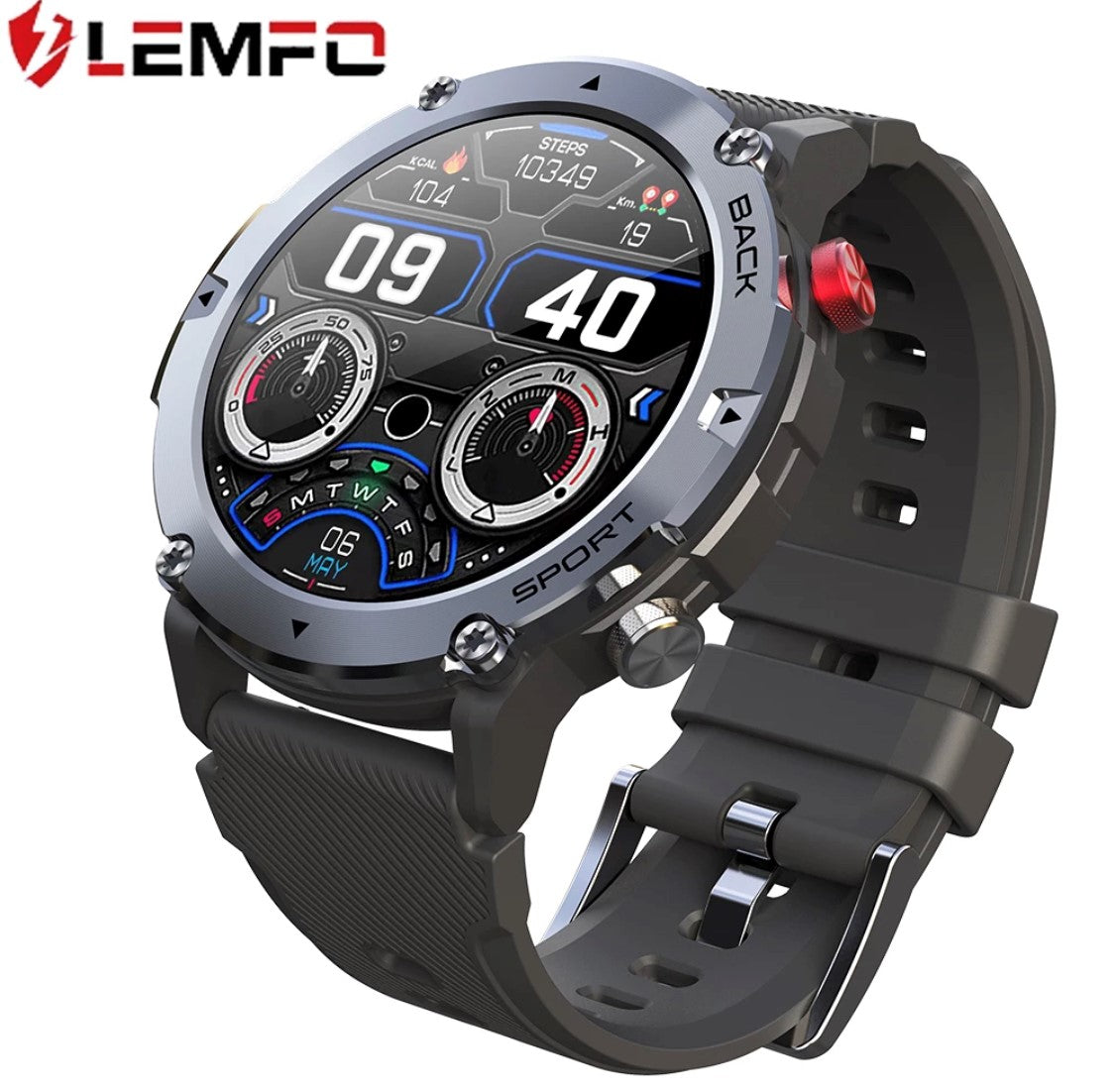 LEMFO LF26 MAX Black Smart Watch South Africa