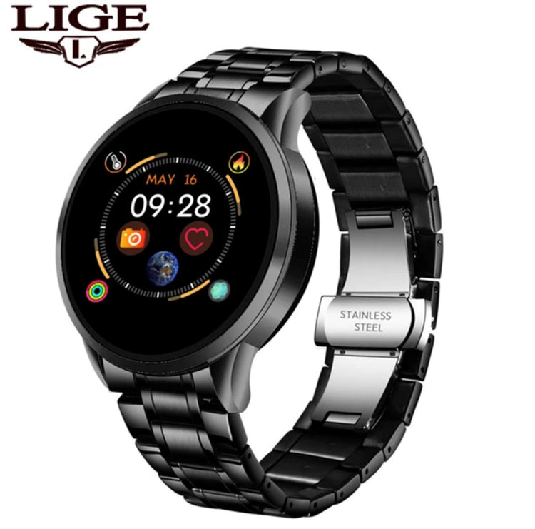 LIGE Fashion Smart watch for Ladies Black Smart Watch South Africa 