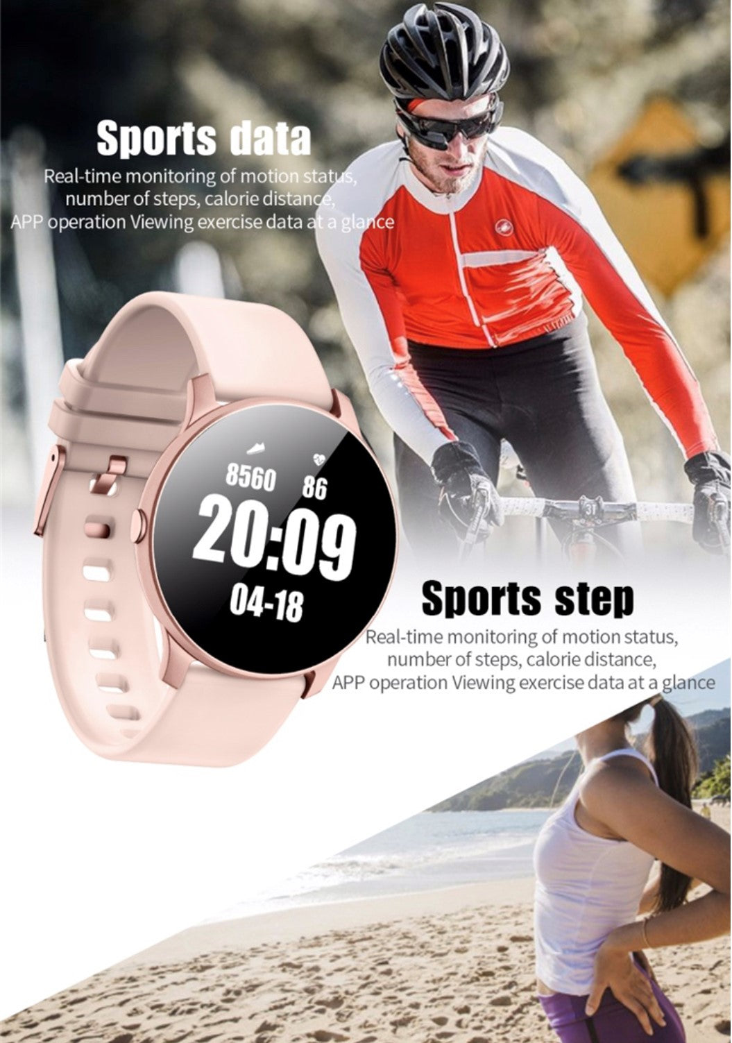 Lige Ultra Thin Smart Bracelet  Black Smart Watch South Africa