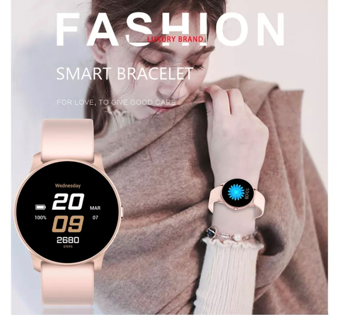 Lige Ultra Thin Smart Bracelet  Pink Smart Watch South Africa