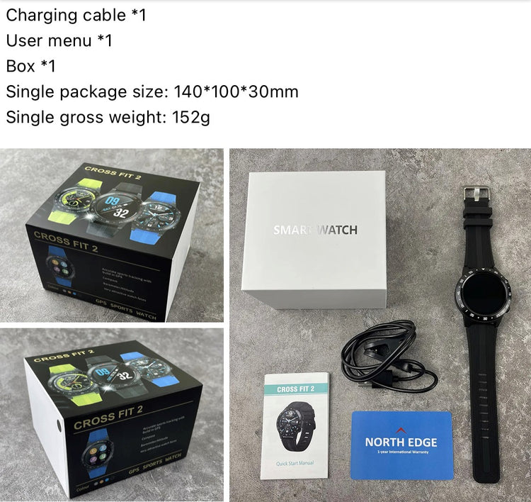 North Edge Cross Fit 2 Blue Smart Watch South Africa