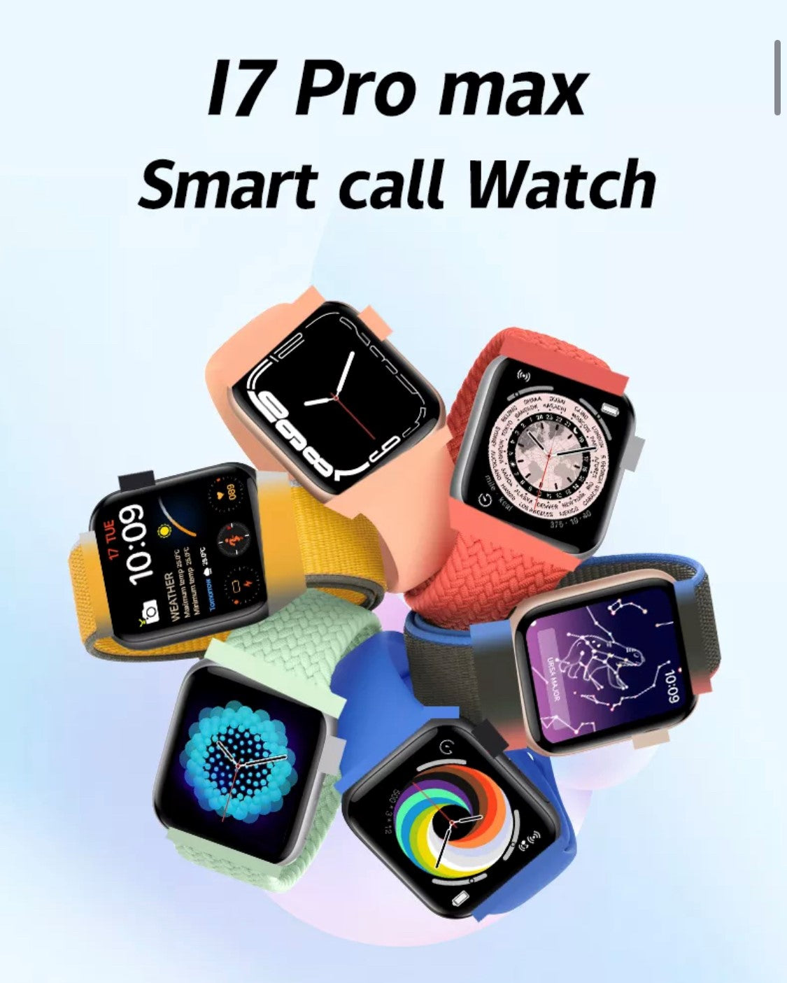 i7 Pro Max Pink Extra Straps Availible Smart Watch South Africa