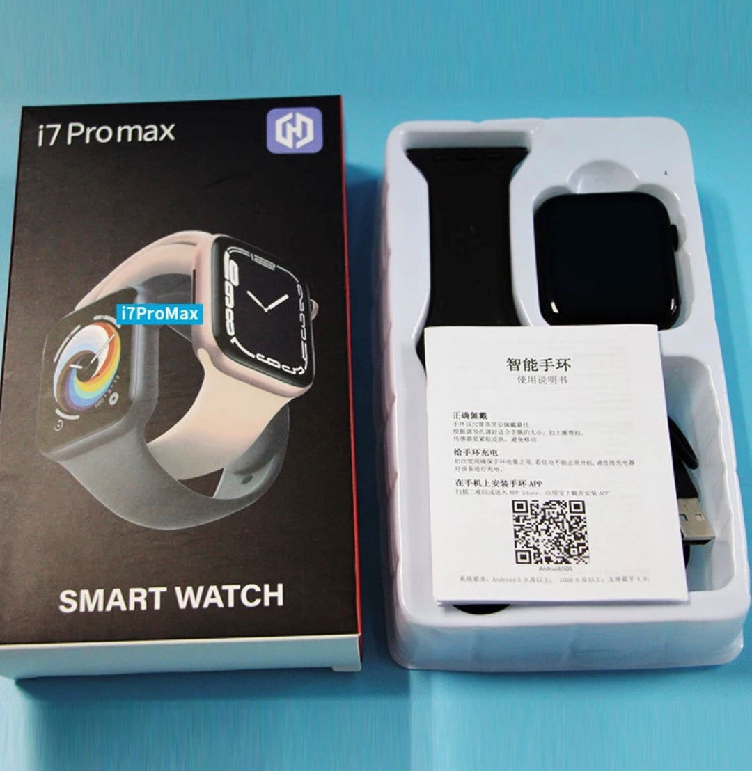 i7 Pro Max Black Extra Straps Availible Smart Watch South Africa